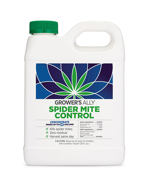 Grower's Ally® Spider Mite Control - 1 quart Bottle - OMRI Products